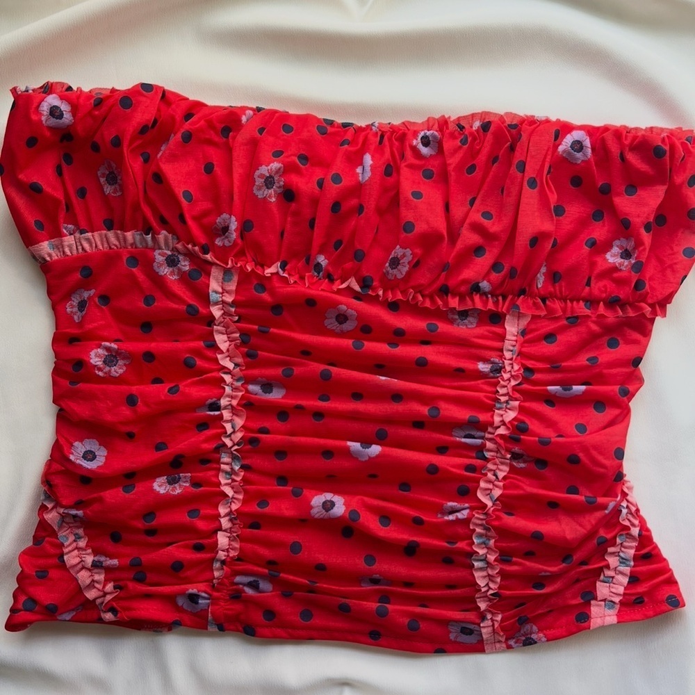 NWOT FREE PEOPLE Scottie Printed Tube ✨🐞 - Picture 5 of 5